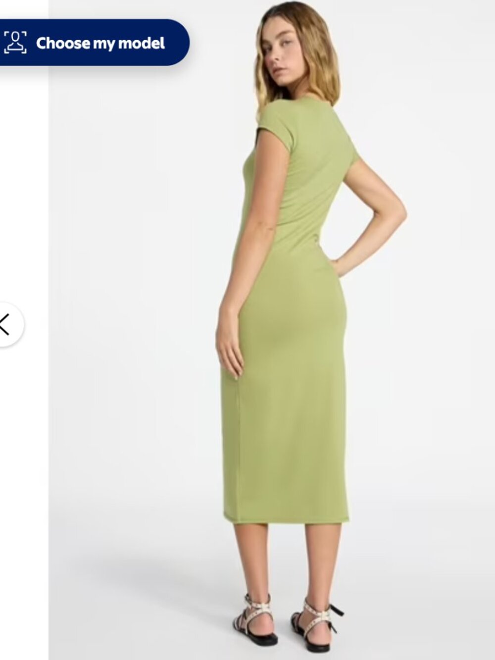 No Boundaries Midi Dress w/ Cap Sleeves NWT XXL in Iguana - Picture 2 of 11